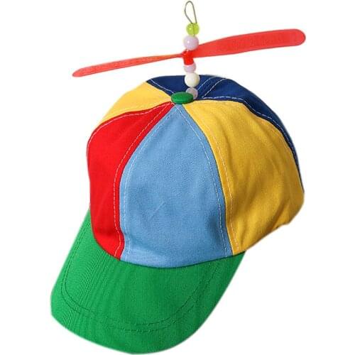 2019 NEW Helicopter Propeller Baseball Caps Patchwork Cap Hat Bamboo Dragonfly Children Boys Girls Snapback Dad Hat