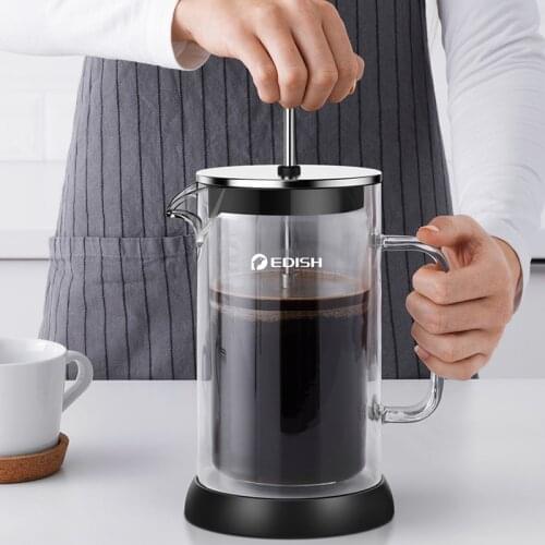 TT Teapot Coffee Pot Household Boiling Filter Milk Filter Glass Hand Made Coffee Maker