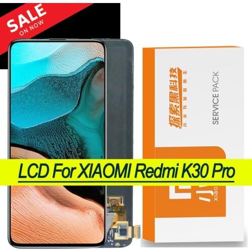 Original 6.67'' AMOLED Display with frame for Xiaomi Redmi K30 Pro LCD Touch Screen Digitizer Assembly K30 Pro Repair Parts