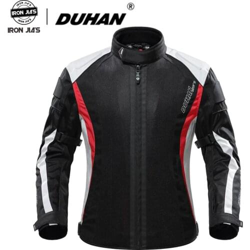 DUHAN Motorcycle Jackets Motorbike Riding Protective Gear Summer Breathable Off-road Combinations Racing Equipment Gear Jacket