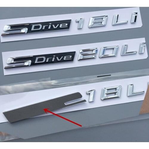 For BMW SDrive18i 20i 25i SDrive18Li 20Li Fender Emblem Front Door Side Badge X1 X3 X4 X5 X6 X7 Car Styling Discharging Sticker