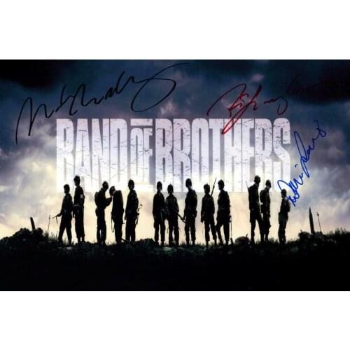 Band of Brothers Cast SIGNED PHOTO Art Film Print Silk Poster Home Wall Decor 24x36inch