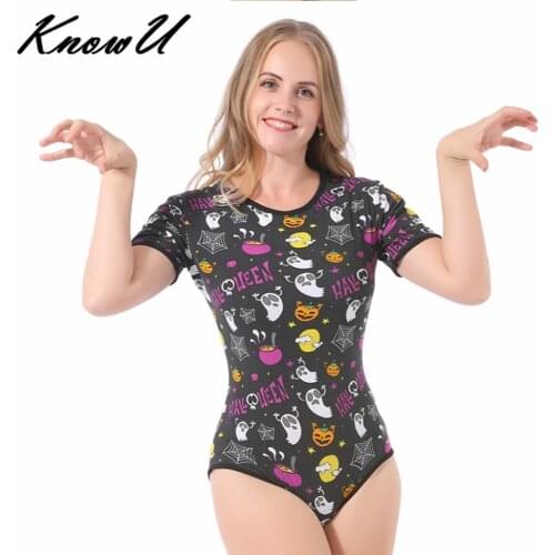 KnowU Large-Size ABDL Adult Baby Halloween One-piece Romper Jumpsuit Lingerie Bodysuit DDLG Women