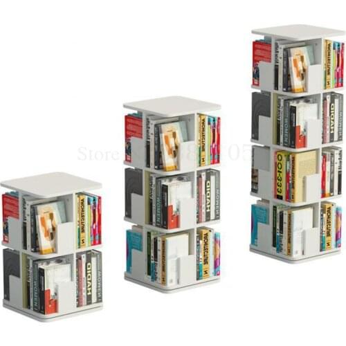 Creative Revolving Tree Bookshelf, Floor Standing Bookcase, Student Shelf, Childrens Small Bookcase, Simple Storage Cabinet