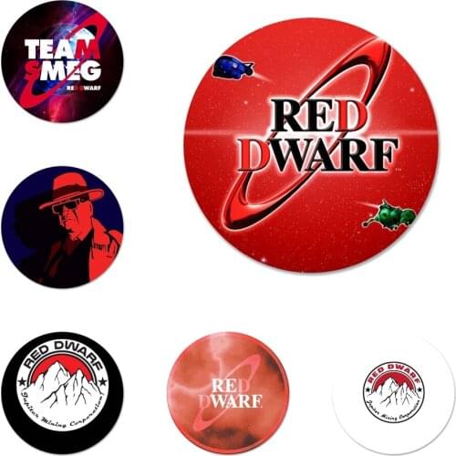 Fashion Red Dwarf Badge Brooch Pin Accessories For Clothes Backpack Decoration gift