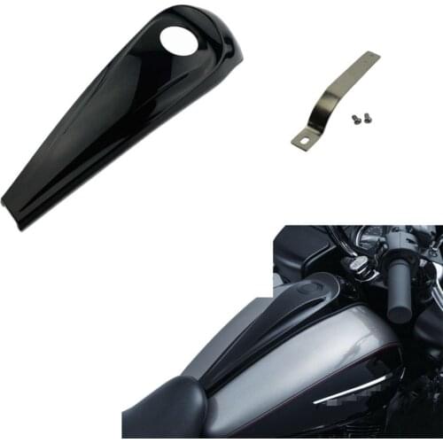 Motorcycle Gloss Black Fuel Tank Smooth Dash Console For Harley Touring Electra Glide Road Glides Glides 2008-2017
