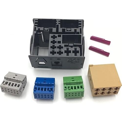 8X0 035 444 for Volkswagen Audi multimedia host navigation Bluetooth radio plug 3B7 035 447 connector housing