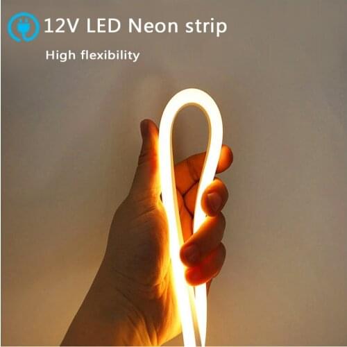 Neon LED Strip Light DC12V Pink Blue Orange White Red SMD 2835 LED Waterproof Flexible LED NEON Light for Indoors Outdoors Decor