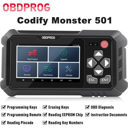 OBDPROG 501 Obd2 Car Key Programmer EEPROM Pin Code IMMO Engine Code Reader Car Diagnostic Tool OBD2 Auto Scanner