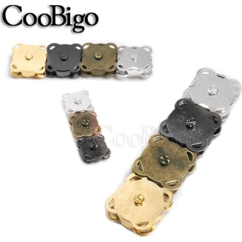 3set 14mm/18mm 4 Colors Pick Metal Strong Magnetic snap fasteners Clasps Buttons For Handbag purse wallet Bags Parts Accessories