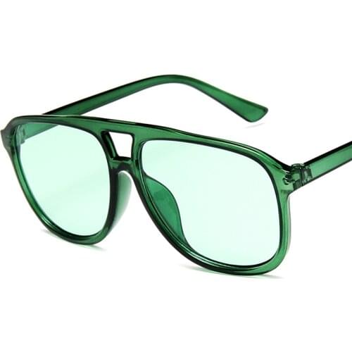 Vintage Oversized Square Sunglasses Women Brand Designer Retro Rectangle Sun Glasses Female Candy Color Eyewears Driver Goggles