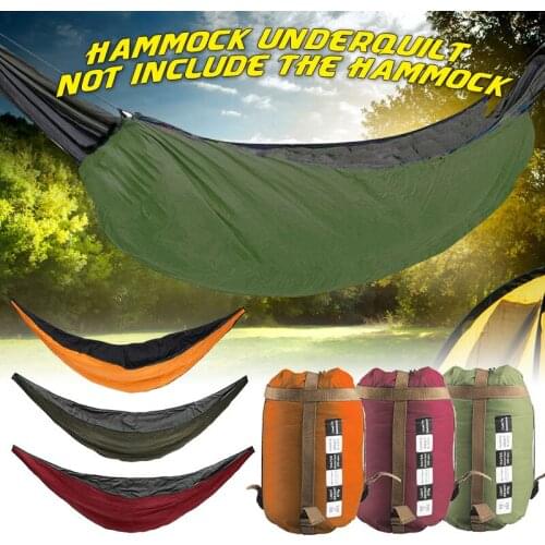 Camping Hiking Outdoor Quilt Sleeping Bag Warm Cover Hammock Underquilt
