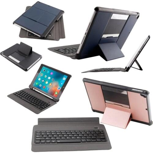 Slim Separable Wireless Bluetooth Keyboard Stand Leather Smart Cover Funda Pencil Holder Case For iPad 9.7 2018/2017/Air/Air2