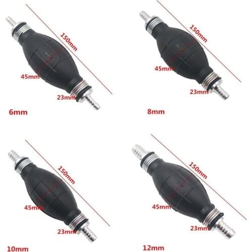 1Pcs Fuel Pump 6mm 8mm 10mm 12mm Rubber Aluminum Hand Fuel Pump Line Hand Primer Bulb All Fuels For Car Boat Marine Outboard