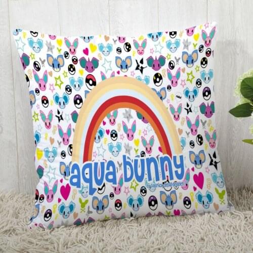 High Quality Custom Anime Tokidoki Square Pillowcase Zippered Bedroom Home Pillow Cover Case 20X20cm 35X35cm 40x40cm