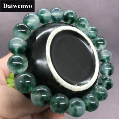 Natural Stone Ice Green Chalcedony Beads Bracelet for Women Child Gift