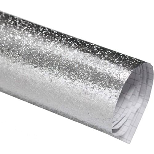 1.2m 47x39in Silver Shiny Self-adhesive Waterproof Aluminum Foil Tin Foil for DIY Reflector for Studio Shooting