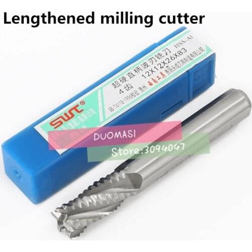 1pcs HSS-AL 4Flute Rough machining 4F-14*12*53*110mm End mill wave edge milling cutter Machine Milling Machinery Cutting tool