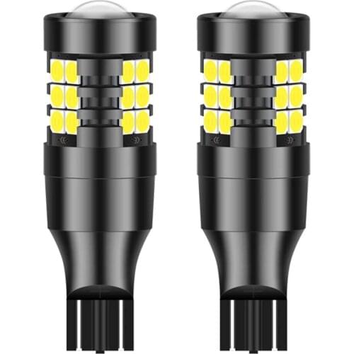 2pcs W16W LED T15 T20 1156 P21W BA15S 7440 W21W 3156 P27W LED Bulb Car Brake Backup Reserve Lights Bulb for Opel HYUNDAI TOYOTA