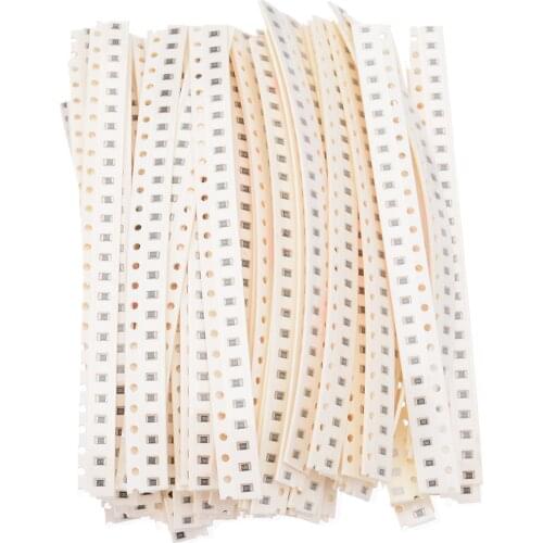 2000pcs/set SMD Resistors 80 Values 0805 1% Precision SMD Resistor Electrical Assortment Kit 10R-910K Strips
