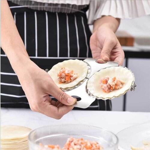 304 Stainless Steel Double-Headed Dumpling Maker Dumpling Mold JiaoZi Making Tools Kitchen Tools For Cooking