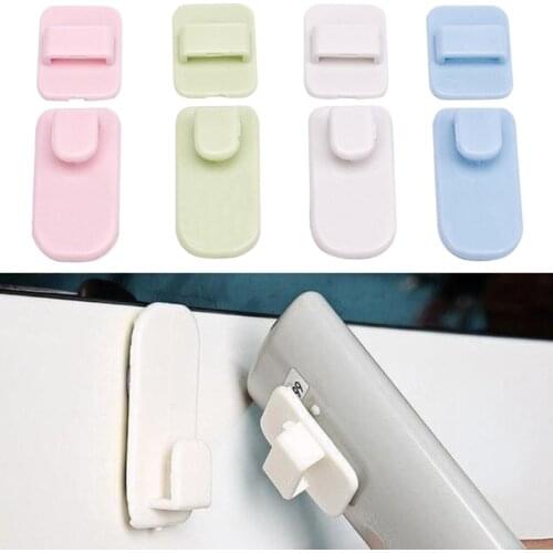 4pcs/set TV Remote Control Sticky Hooks Adhesive Hanger for TV Air Conditioner Creative Bathroom Nail-free Seamless Rack