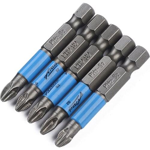 50mm PH2 S2 Cross Bit Drill Head Bits Hand Tools Anti Slip Electric Hex Shank Screwdriver Drill Bit
