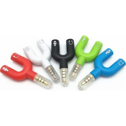 Adapter Splitter 3.5mm Stereo Audio Jack Headphone 2 Way Headphone Jack Splitter Earphone Connector Converter