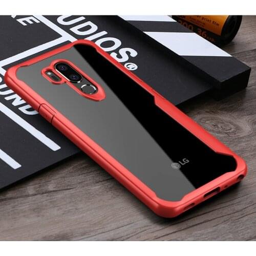 For LG G7 Case Soft TPU Transparent PC Armor Protective Back cover Case for LG G7 ThinQ LG G7 Full Cover phone shell