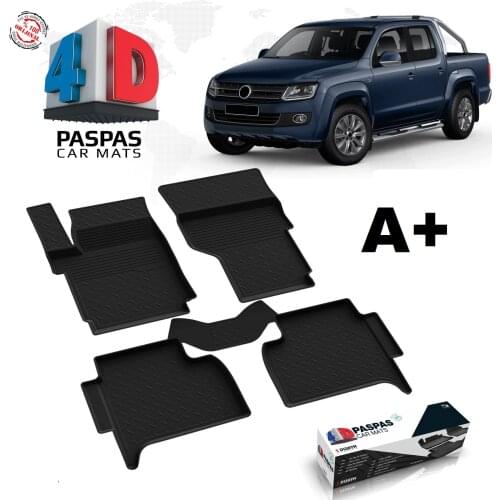 FOR VOLKSWAGEN AMAROK BRAND RUBBER MAT SUV PİCKUP 4 X4 SLIP-RESISTANT OUTSOLE NEW MODEL SEASON INDOOR ACCESSORIES BLACK COLOR CARPET UPHOLSTERY