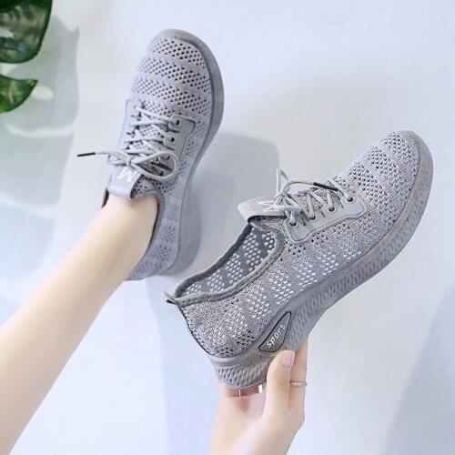 Hollow-out Breathable Sneakers Summer Womens Sports Shoes Lightweight Comfortable Running Tennis Trainers Shoes for Women