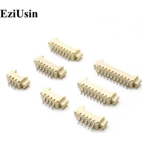 EziUsin 1.25 AWD Horizontal Patch SMD Pitch 1.25MM Connector Needle Socket 2P 3P 4P 5P 6P 8P 9P 10P 11P 12P Pin Header