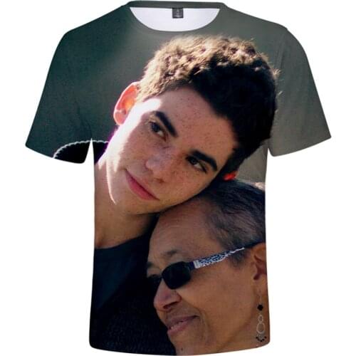 Rapper Cameron Boyce Hot Sale Casual T Shirts Men And Women Short Sleeve Summer Fashion Tops 3D Cameron Boyce Printed T-shirt