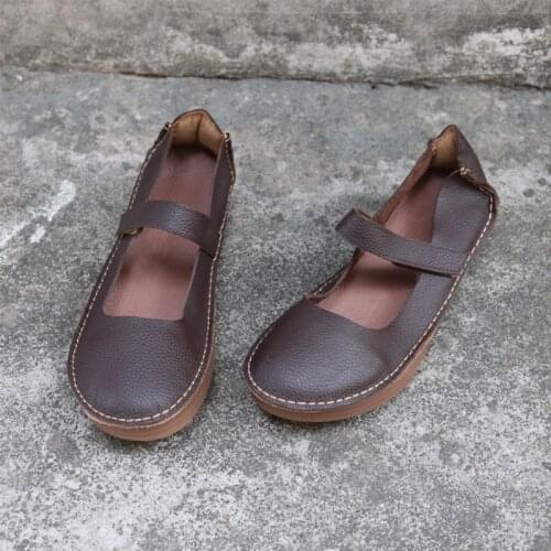 Women Flat Shoes Slip on Ladies Loafers 100% Genuine Leather Woman Moccasins Plus Size Female Footwear