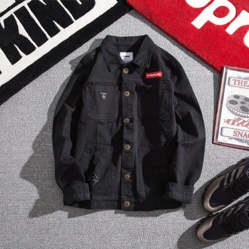 Mens Jeans Slim Fit MENS Jacket Jeans Coat Ins Vibrato Street Camouflage Male Early Spring Young Students Brand Denim Jacket