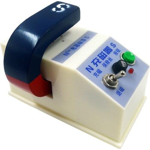 Magnetizer dual purpose strip shoe physical electromagnetics teaching instrument for large size demagnetizer magnetizer