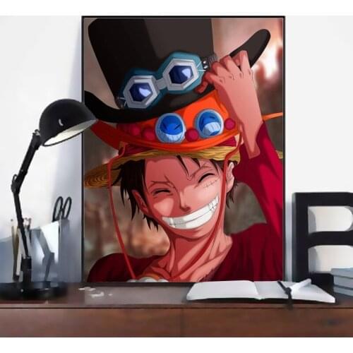 Canvas Print Painting Wall Artwork Posters 1 Panel One Piece Animation Modular Picture Modern Living Room Home Decoration Frame