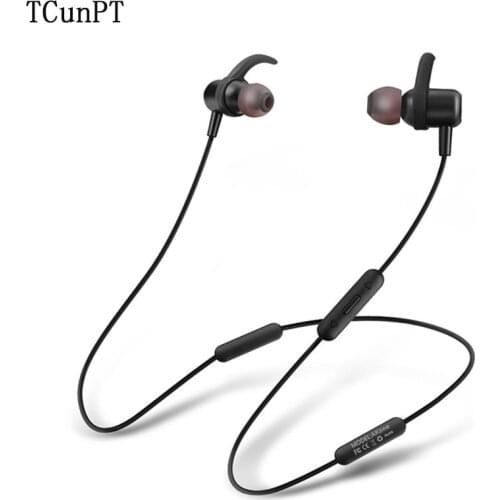 TCunPT New Wireless Bluetooth Earphones Stereo Sweatproof Earbuds Sports Headphones Noise Cancelling Headsets for IPhone Xiaomi