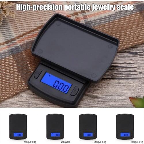 Mini Digital Electronic Pockets Weighing Scales 0.01 Grams to 500 Grams Gold Jewellery Portable GQ