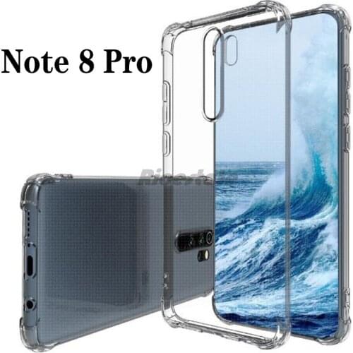 Redmi Note 8 Pro Anti-shock Case for Xiaomi Redmi Note 8 Note8 Pro Transparent Soft TPU Dropproof Shockproof Clear Case