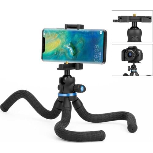 Octopus Tripod for SLR Camera Mobile Phone Mini Portable Self-timer Photography Table Tripod for Vlog Live Broadcast Travel