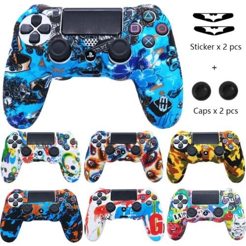 Silicone Protective Cases For PS4 Controle Playstation 4 Controller Dual shock 4 Gamepad Case Games Accessories Joystick Cover