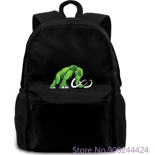 Elephant Mammoth Green Power Any Logo Print Male Brand Style women men backpack laptop travel school adult student