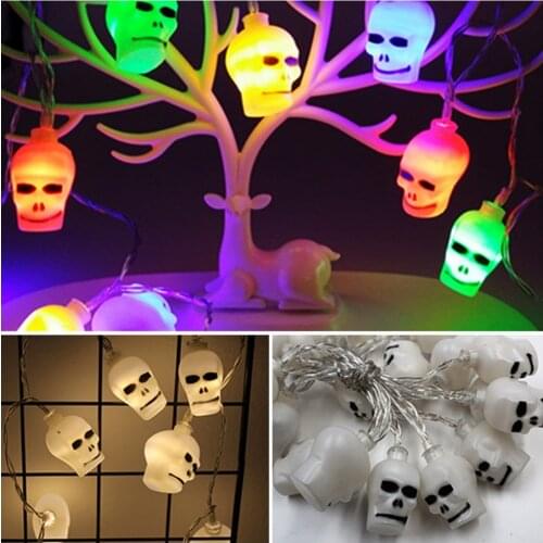 Halloween LED Light Lamp Pumpkin Eyeball Ghost Skull String Lights Outdoor Halloween Decor Lantern Home Party Fesitival Props