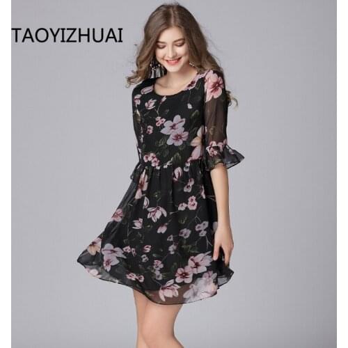 Летние платья с принтом TAOYIZHUAI China At AliExpress