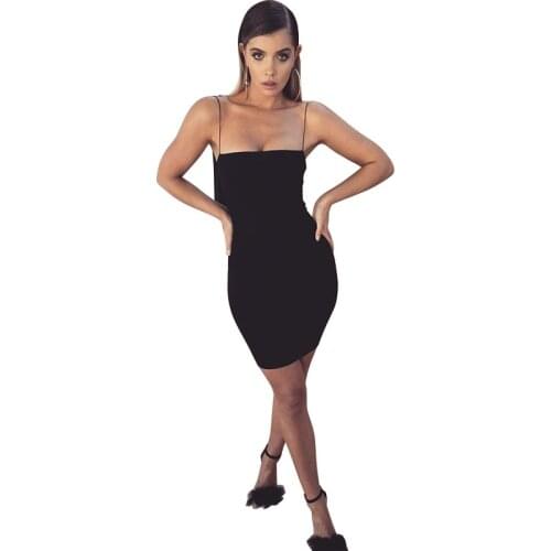 Womens party dresses, summer womens dresses, one-shoulder sling open back solid color slim-fit British style hip skirt dress