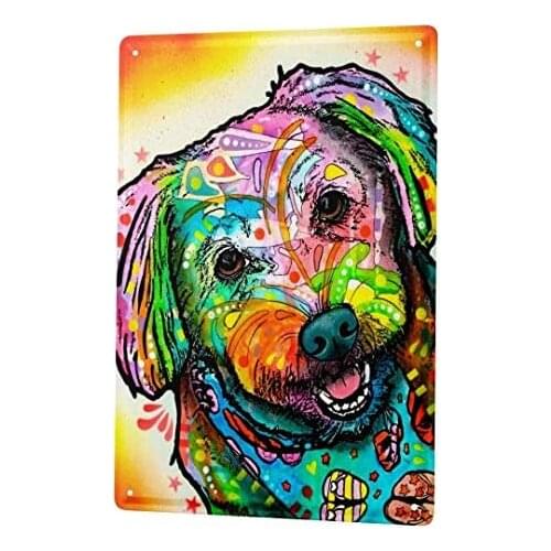Tin Sign Decor Plaques Dog Terrier
