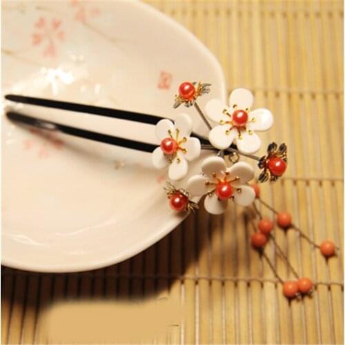 1 pcs Retro Japanese Style Hair Decor Hair Stick Step Shake for Kimono Hanfu Cosplay Costume Accessories Hairpin for Women Girl