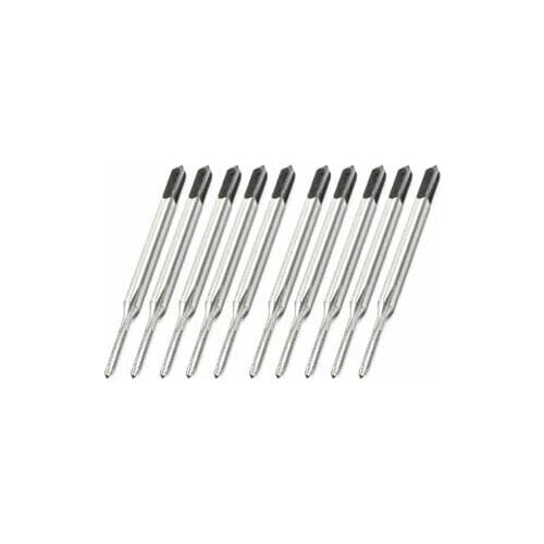10 Pcs Square Head HSS 1.2mm 3-Flute Machine Screw Thread Tap
