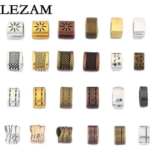 10pcs Licorice Slider Spacer Beads For 10x6mm Leather Bracelet Bangle Jewelry Accessories Findings